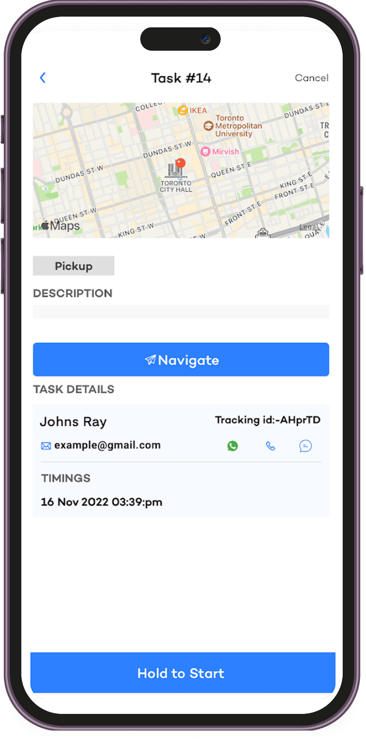 The Don app — login screen